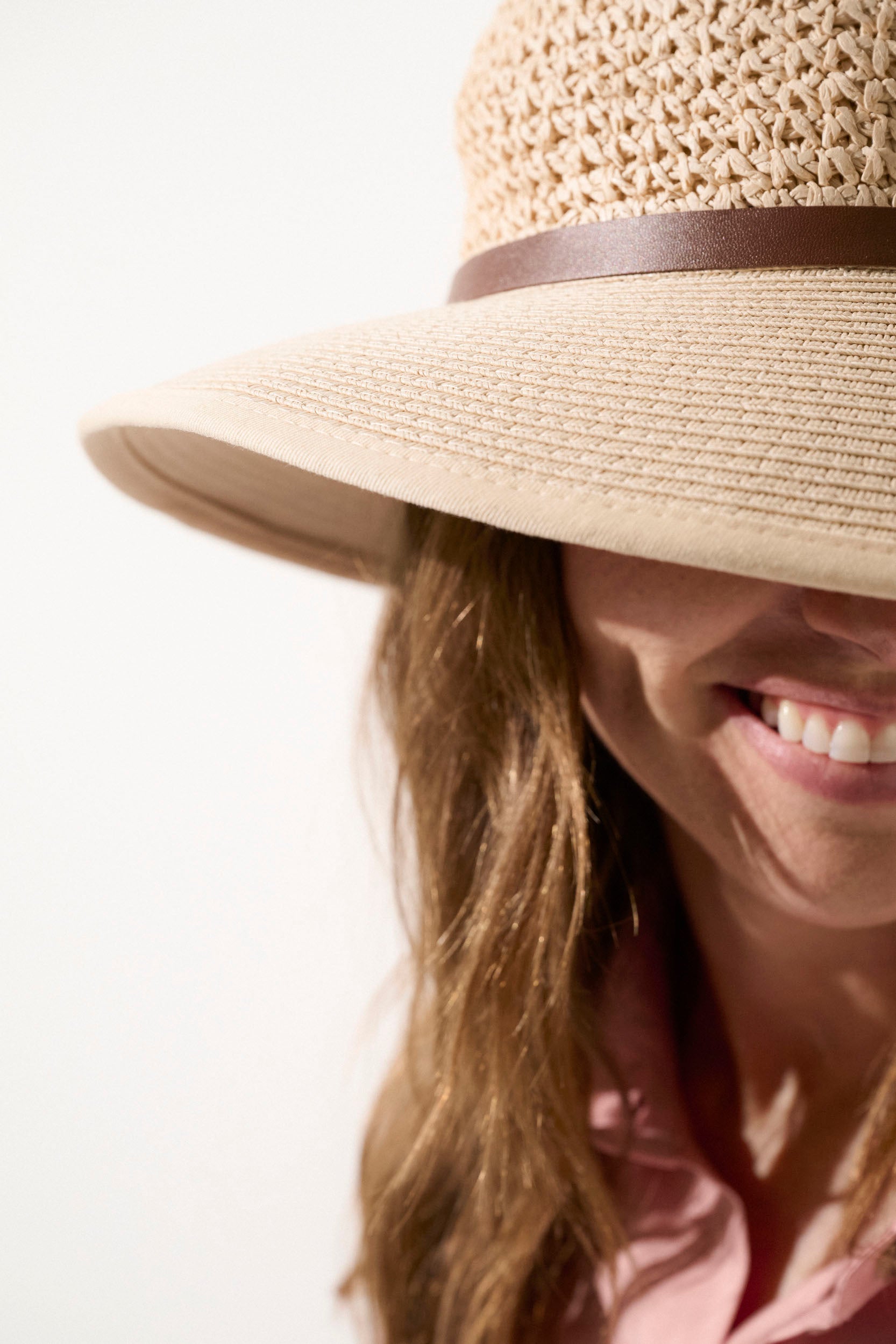 Chapeau anti-UV Antibes beige pour femme